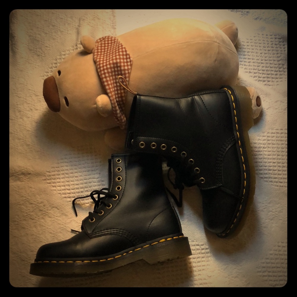 Original Doc Martens Black Leather Combat Boots